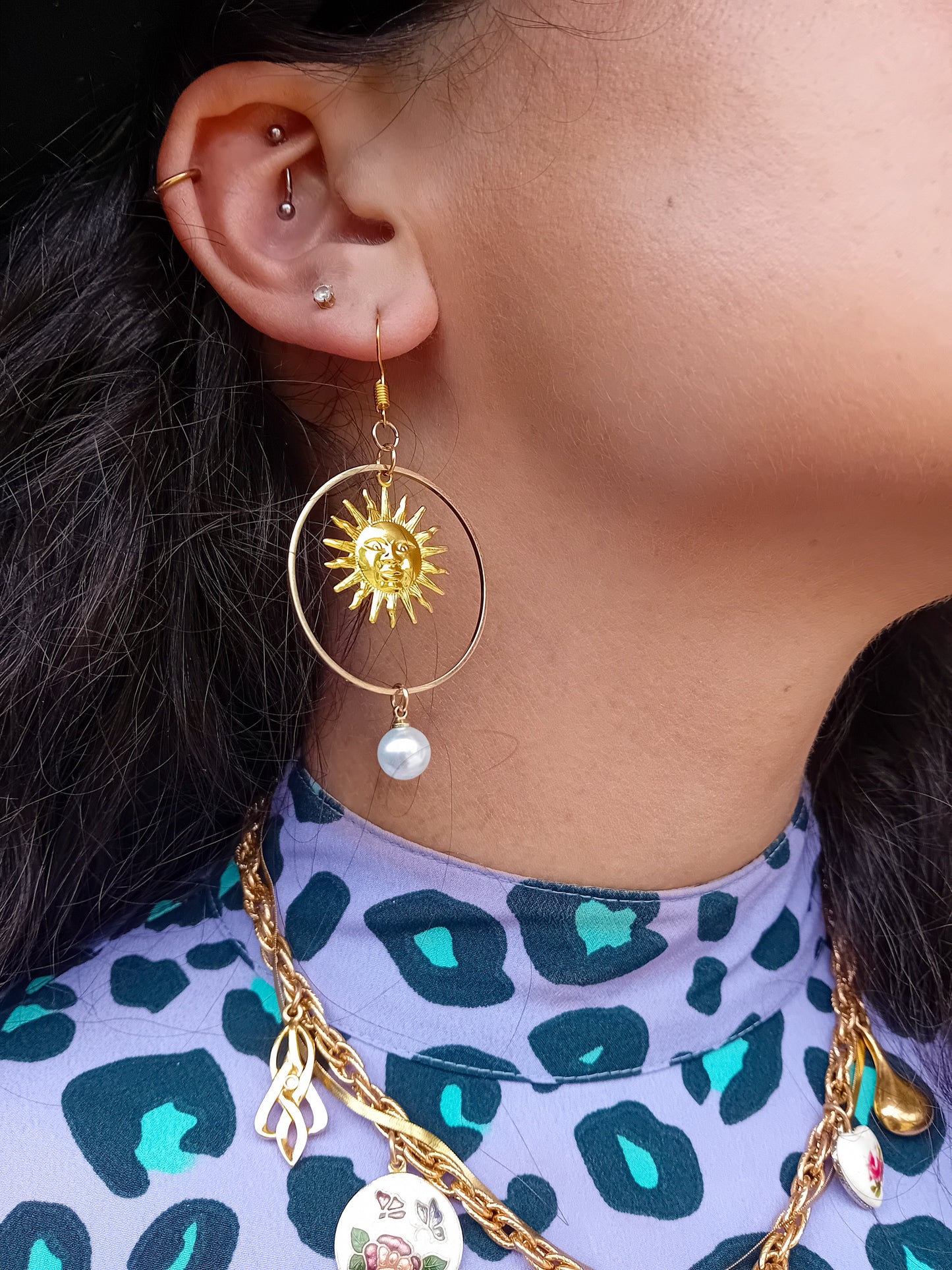 Pearl Sunshine Earrings
