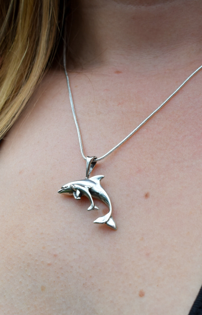 Sterling Silver Dolphin Necklace