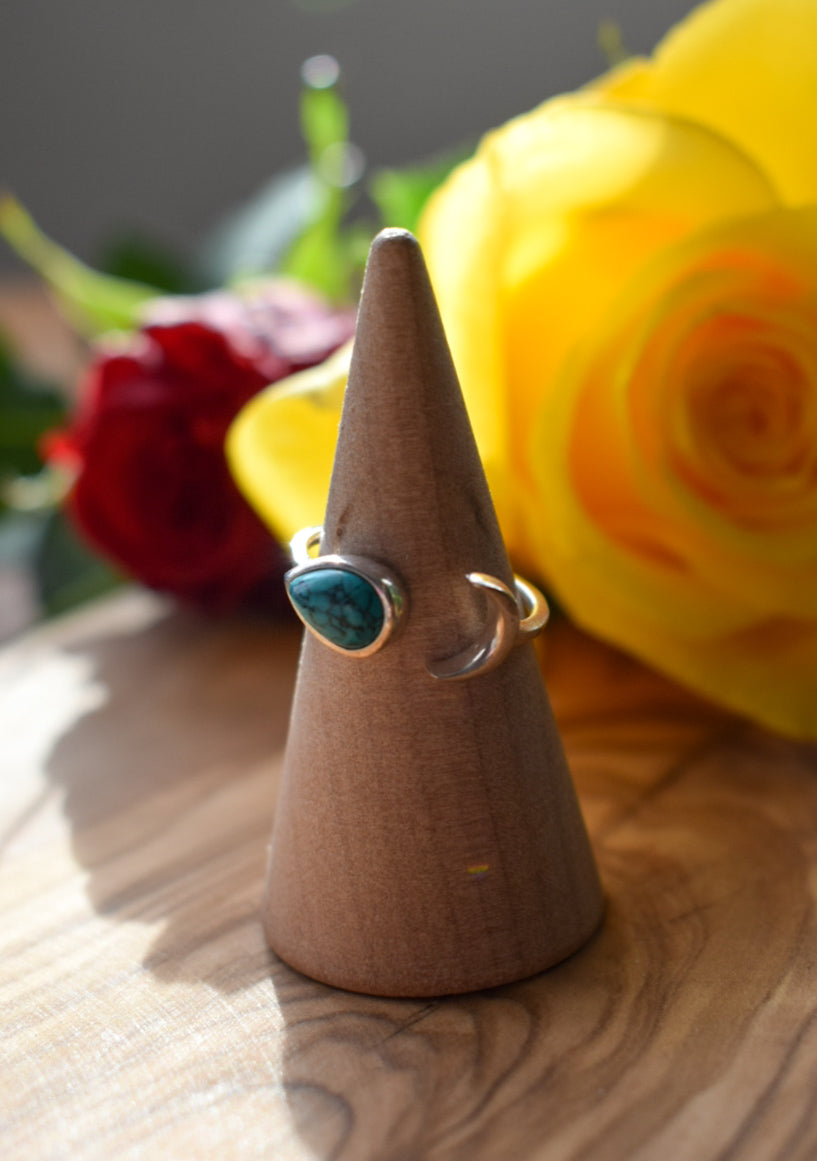 Turquoise Moon Ring