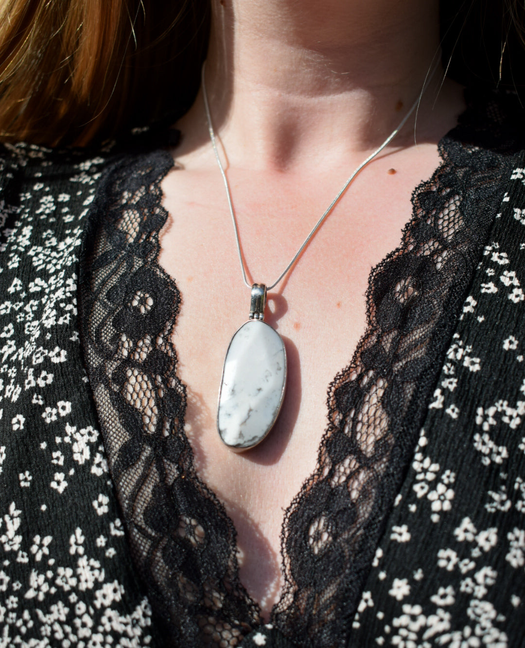 White Howlite Necklace