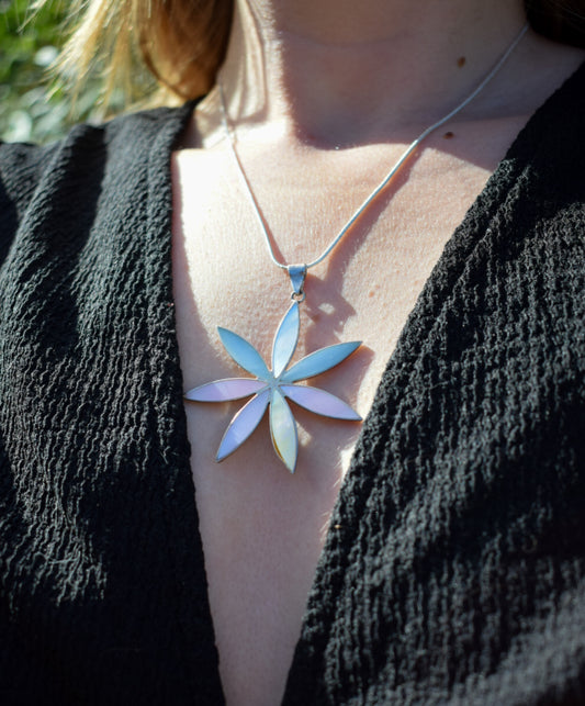 Large Floral Pendant