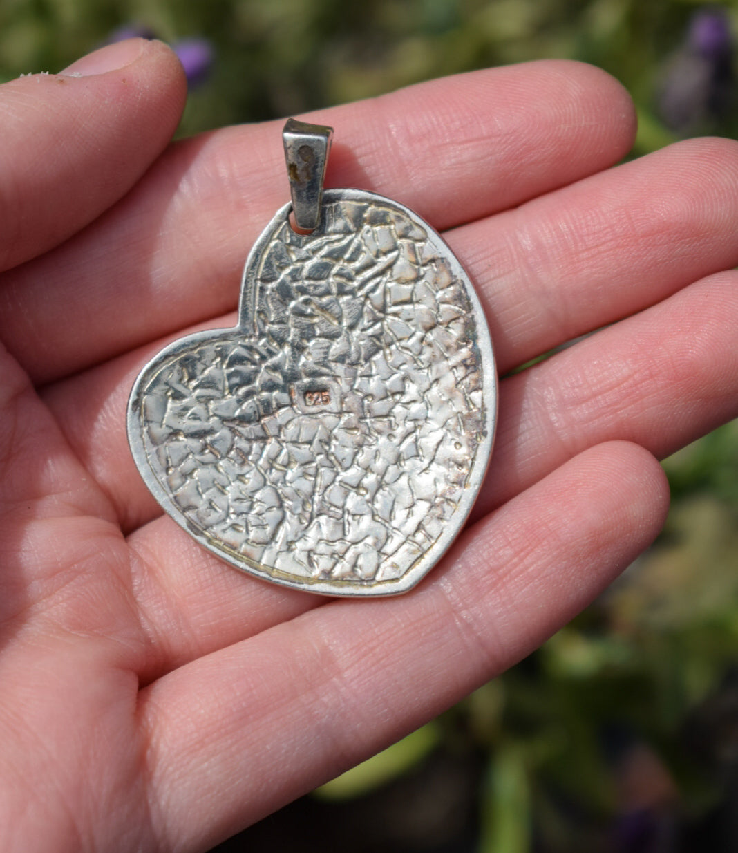Pink Enamel Heart Necklace