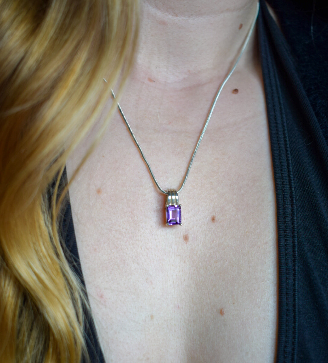 Dainty Amethyst Necklace