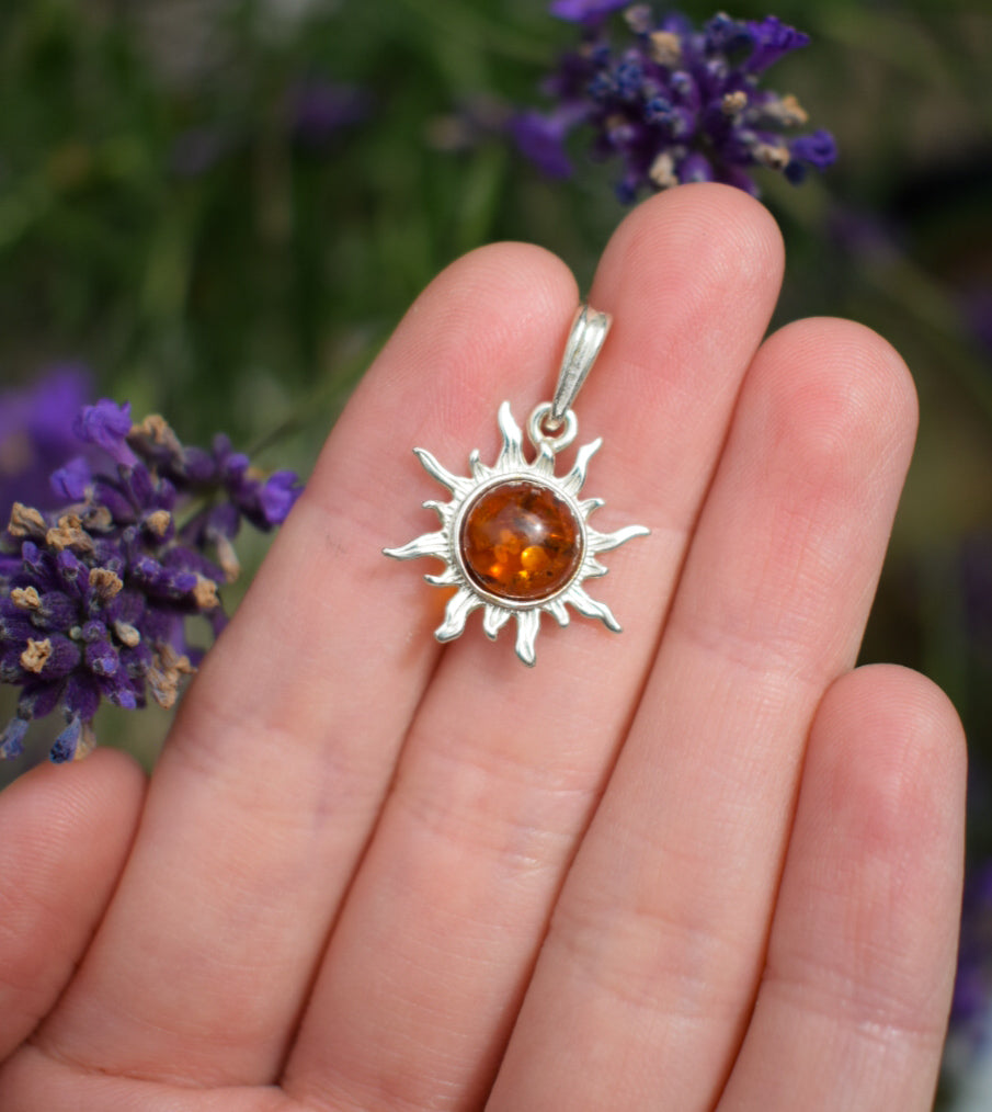 Sweet Amber Sun Necklace