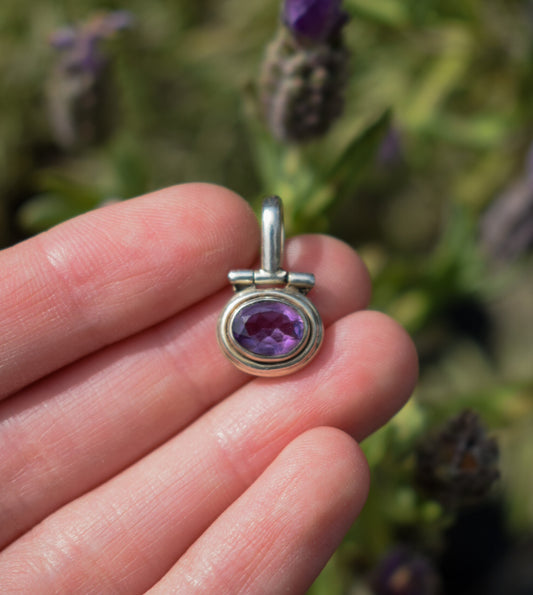 Sterling Silver Amethyst Necklace