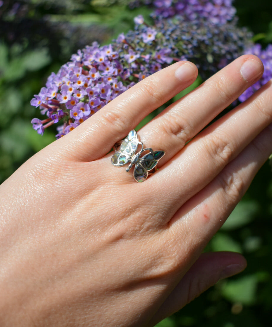 Butterfly Ring Size L - Please read description