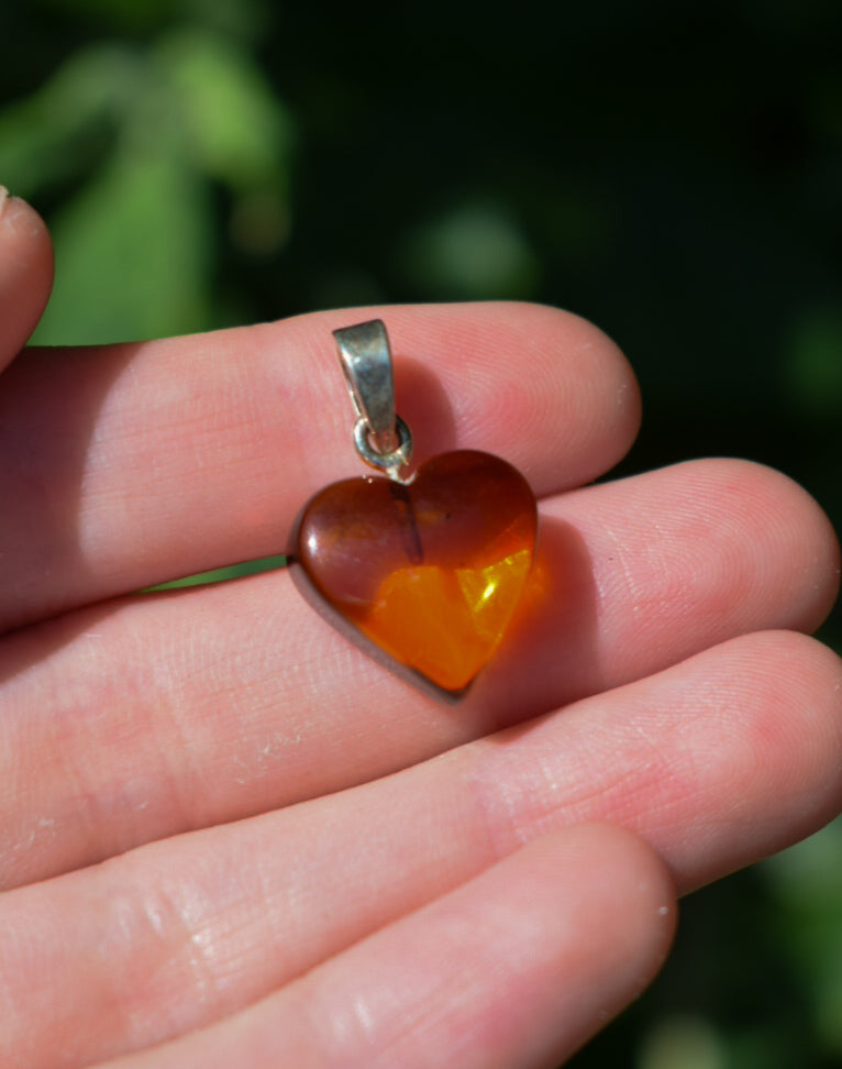 Baltic Amber Heart Necklace