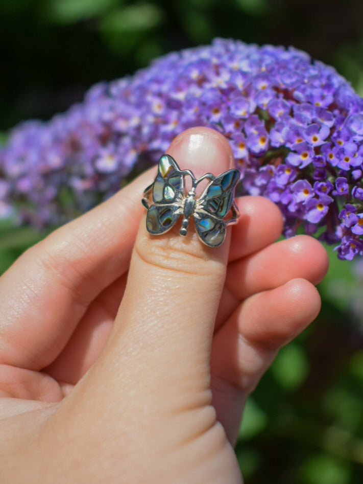 Butterfly Ring Size L - Please read description