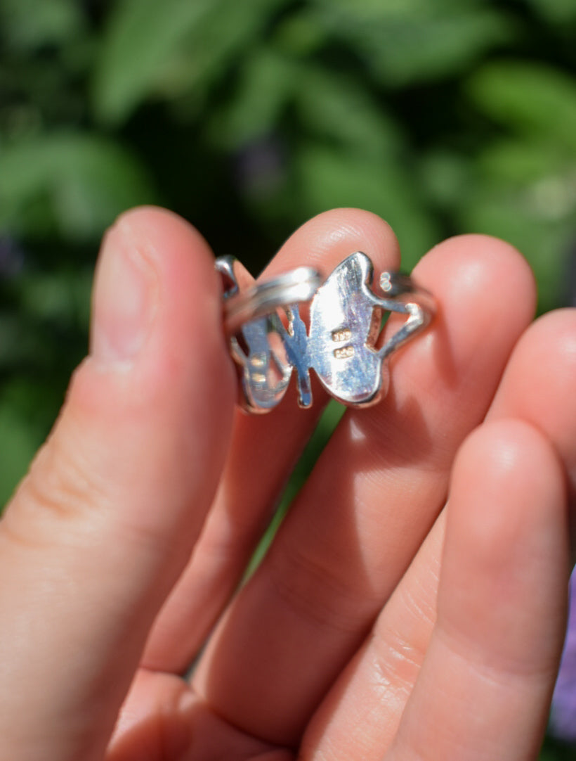 Butterfly Ring Size L - Please read description
