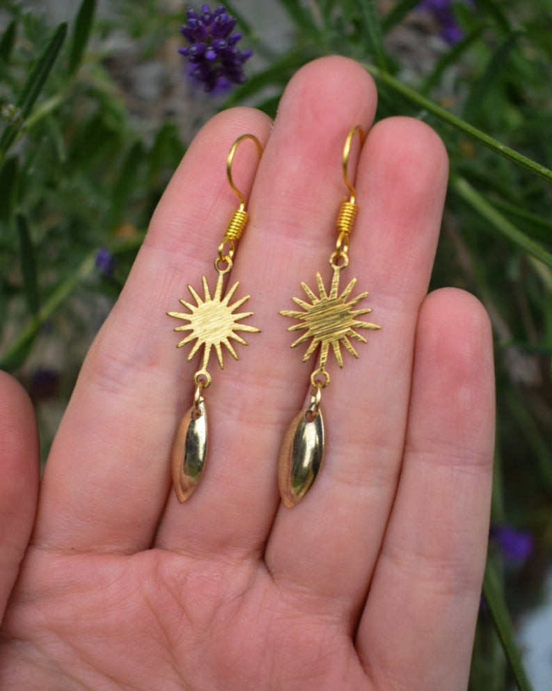 Gold Plated Upcycled Earrings
