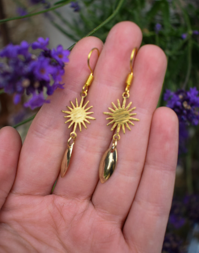 Gold Plated Upcycled Earrings