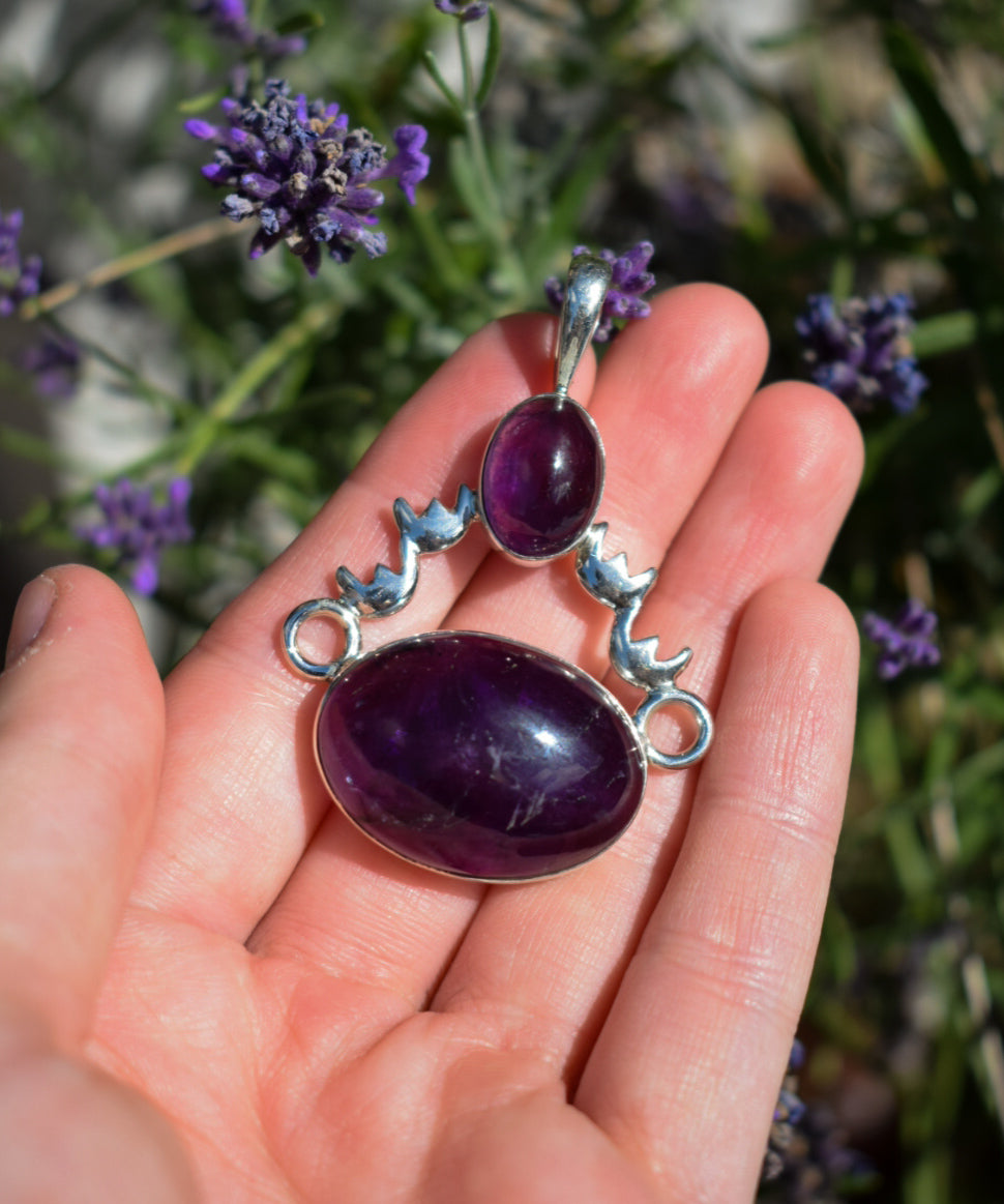 Large Amethyst Necklace