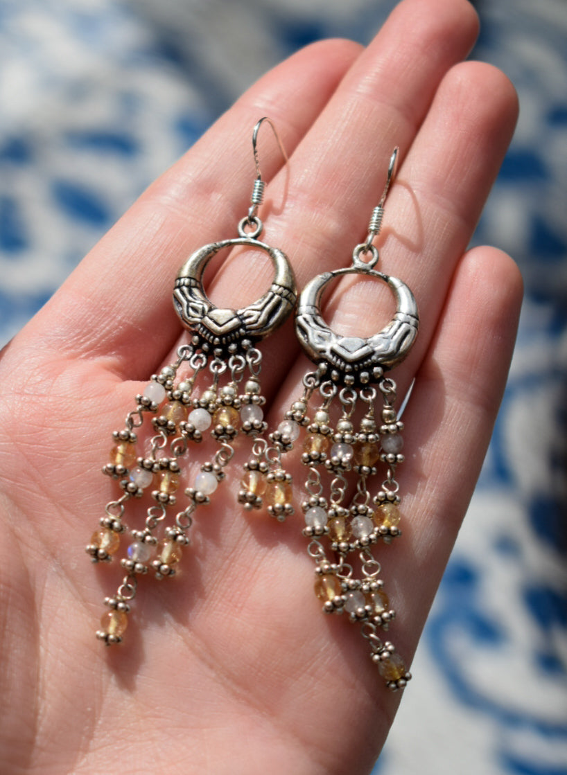 Upcycled Boho Earrings