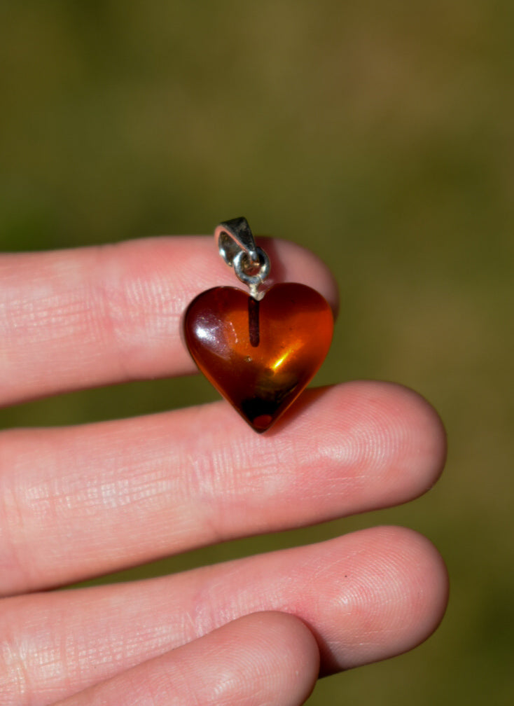 Baltic Amber Heart Necklace