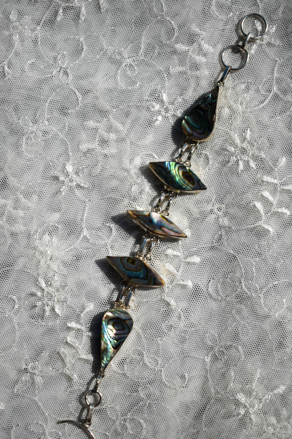 Silver Abalone Bracelet