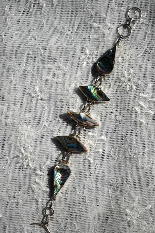 Silver Abalone Bracelet