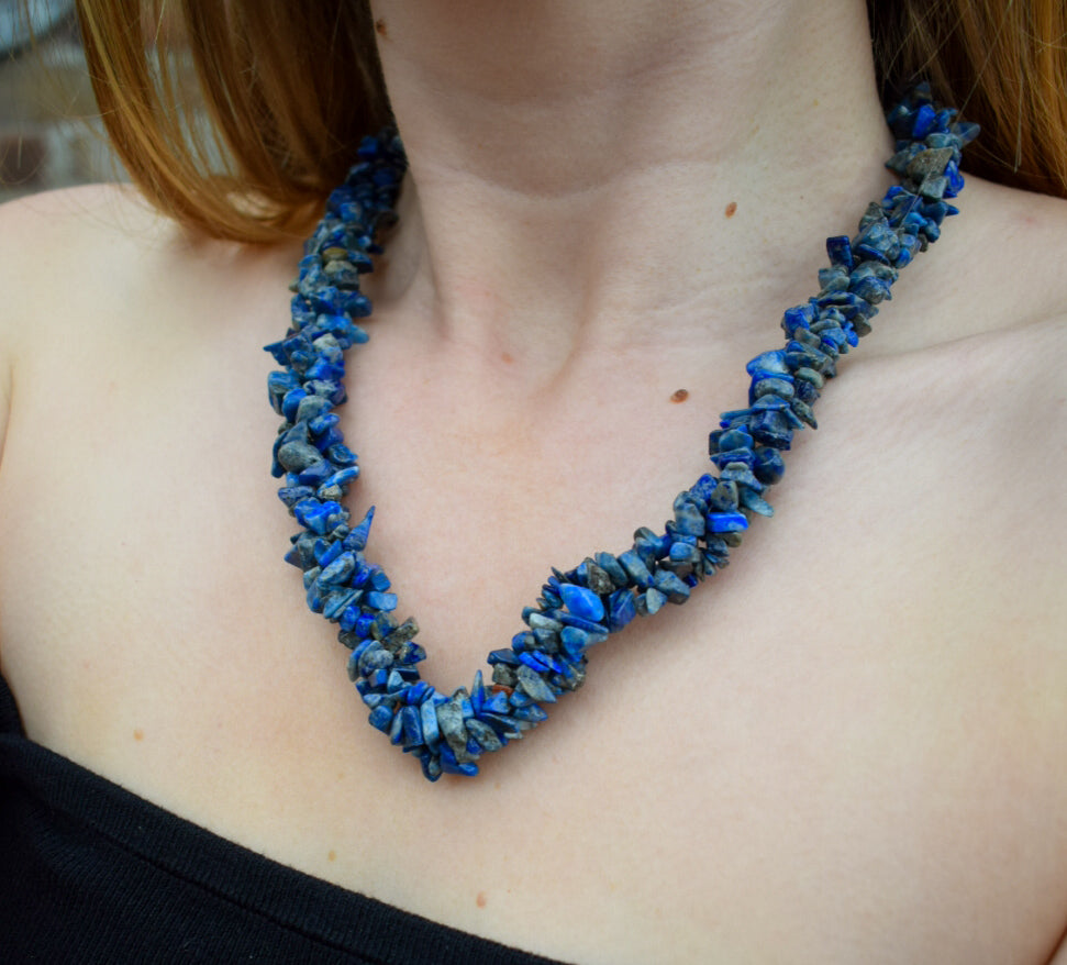 Lapis Lazuli Beaded Necklace