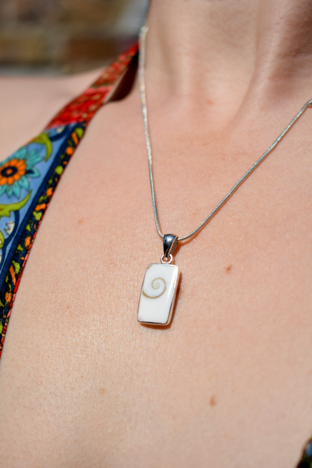 Sterling Silver Shell Necklace