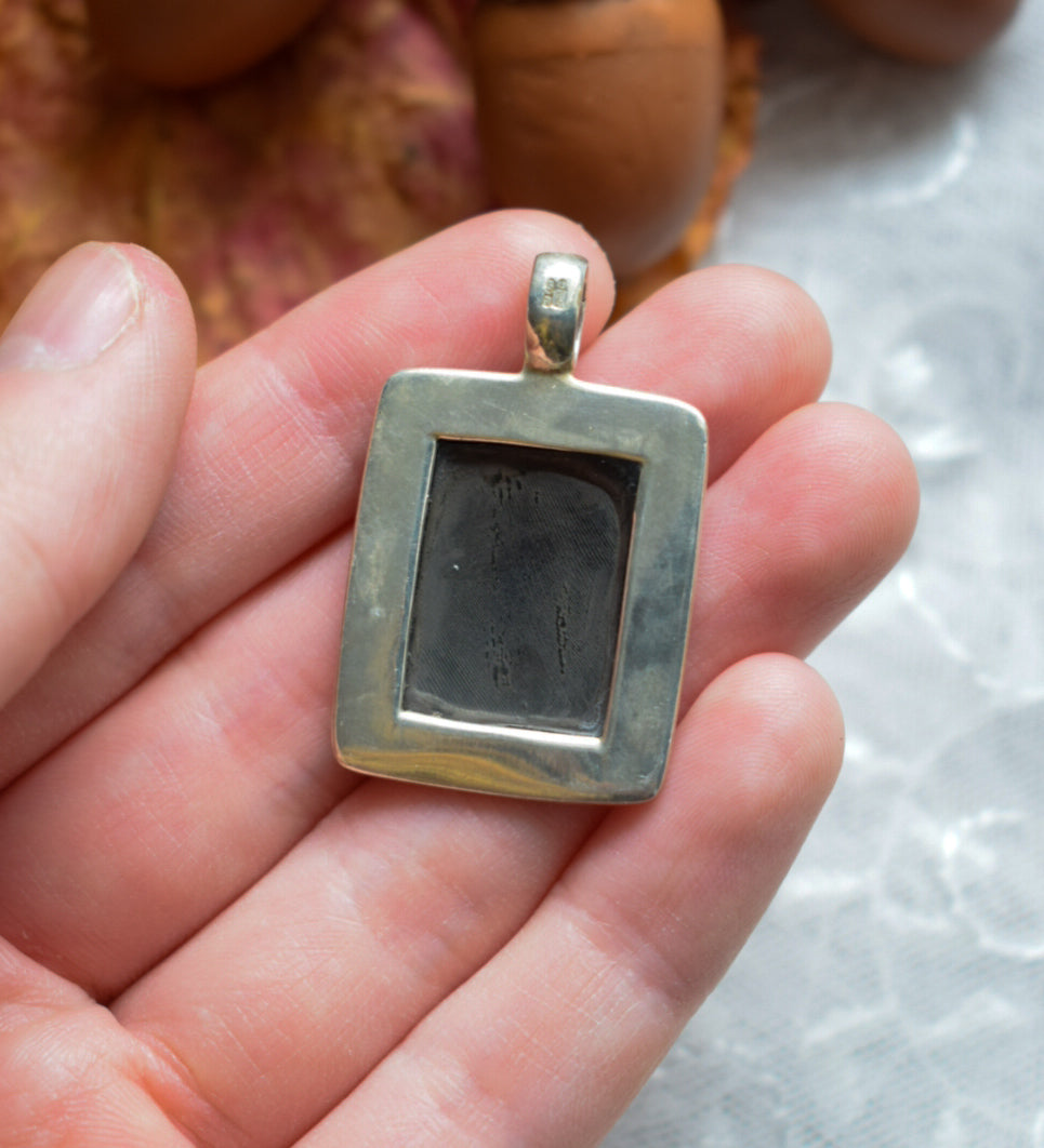 Black Enamel Necklace