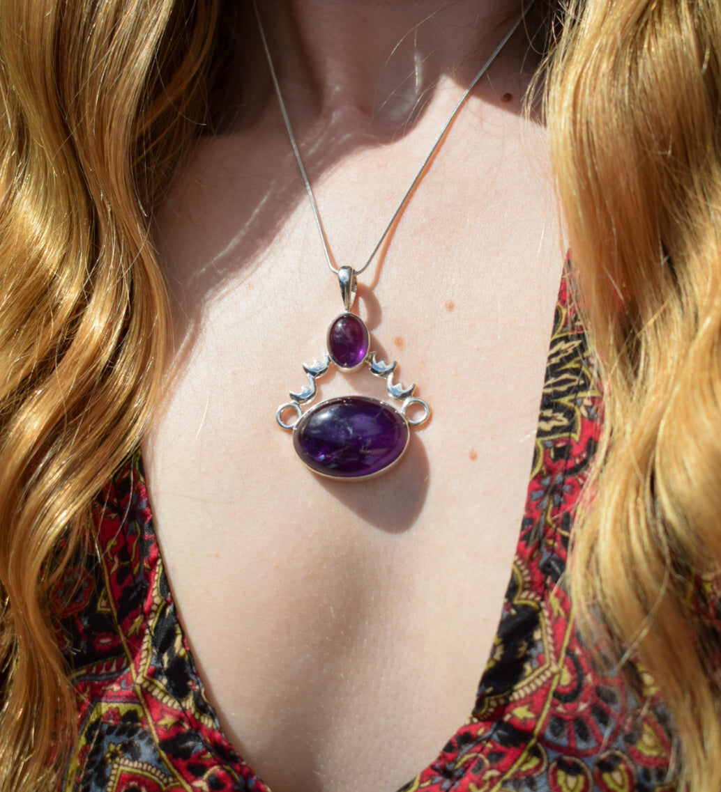 Large Amethyst Necklace