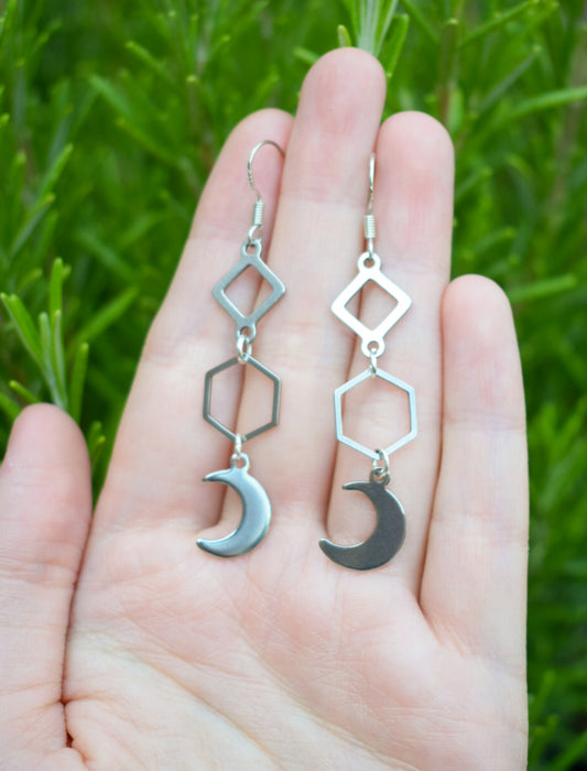 Whimsical Moon Earrings
