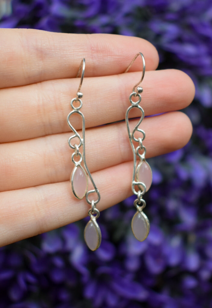 Rose Quartz Earrings