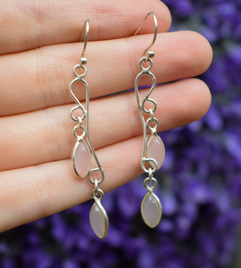 Rose Quartz Earrings