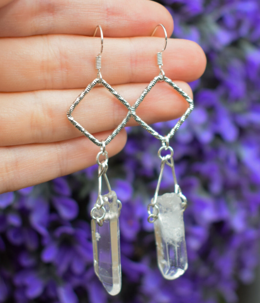 Upcycled Crystal Earrings