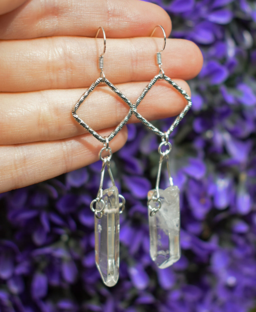Upcycled Crystal Earrings