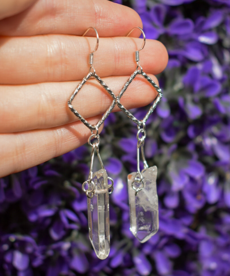 Upcycled Crystal Earrings