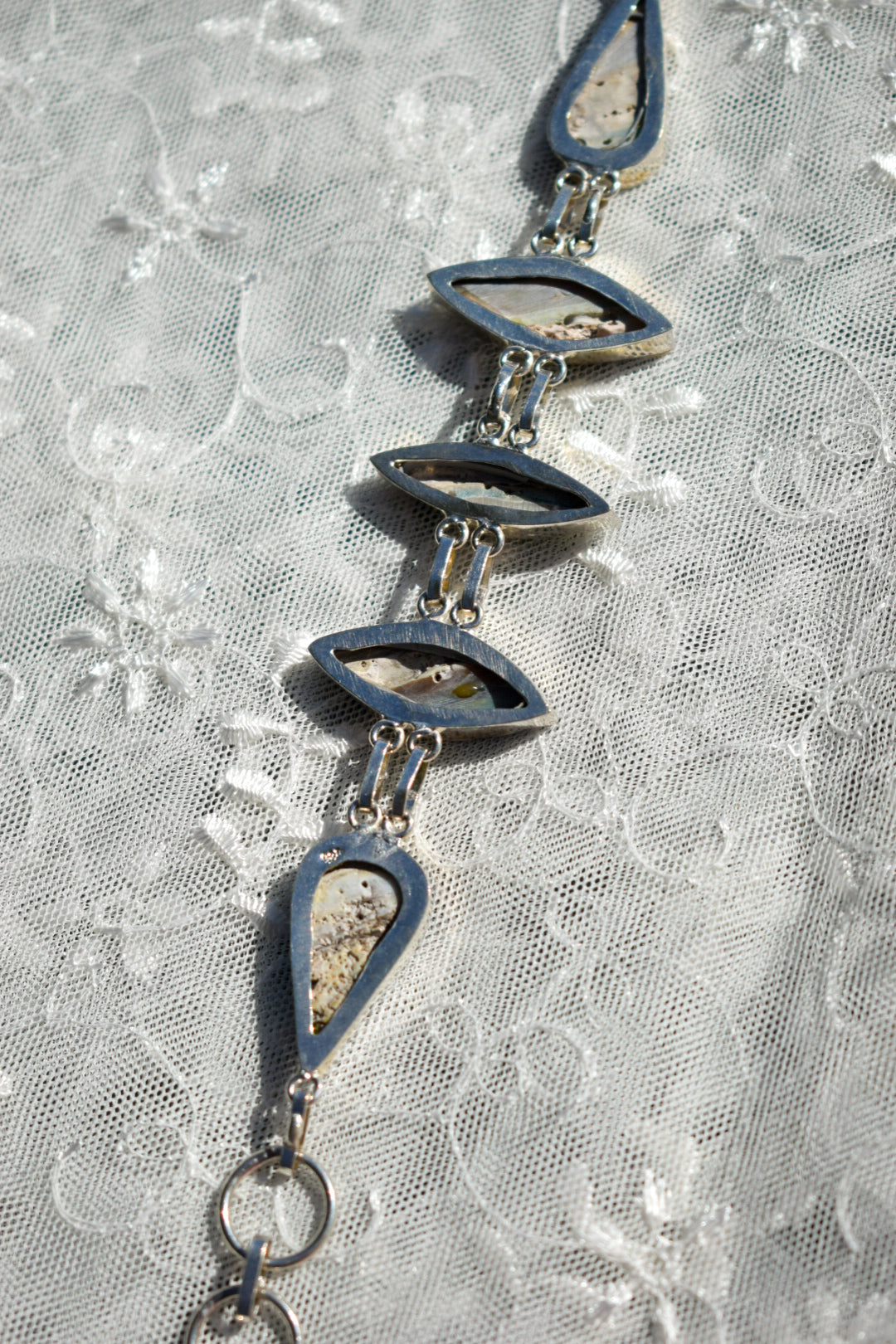 Silver Abalone Bracelet