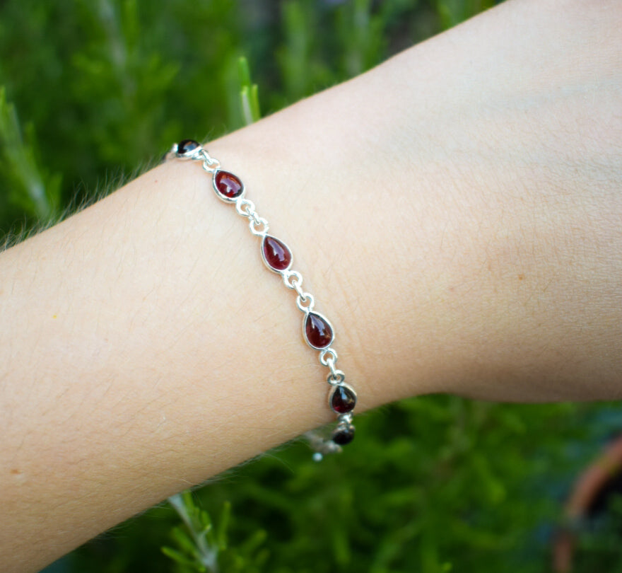 Rhodolite Garnet Bracelet