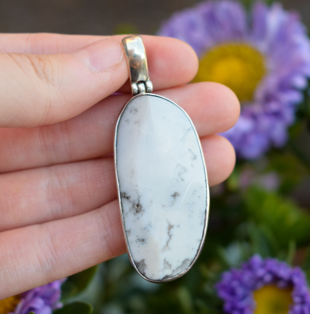 White Howlite Necklace