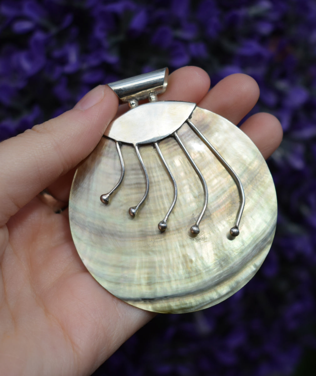 Sterling Silver Shell Pendant