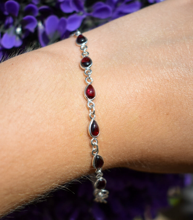 Rhodolite Garnet Bracelet