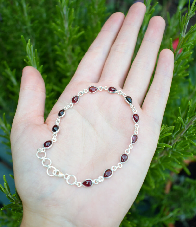 Rhodolite Garnet Bracelet