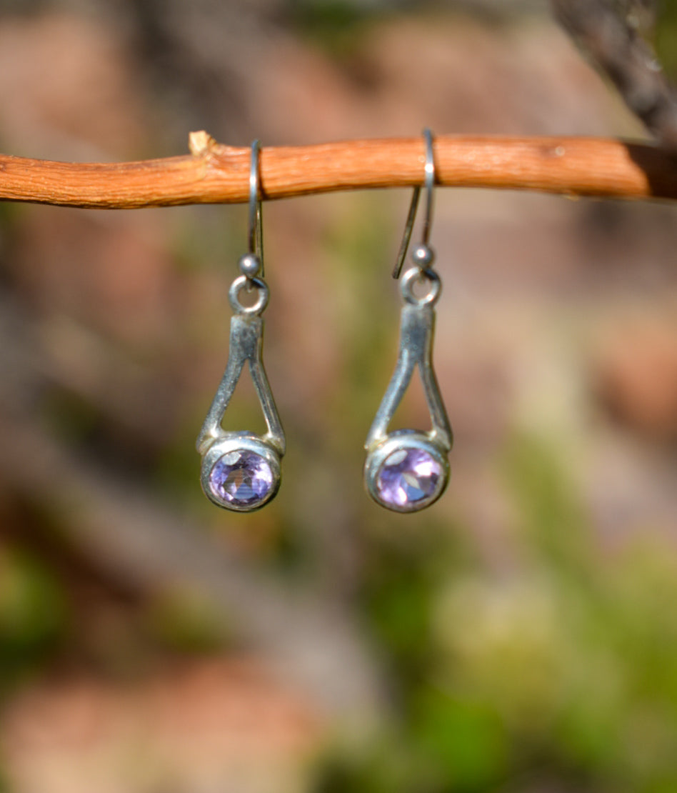 Amethyst Drop Earrings