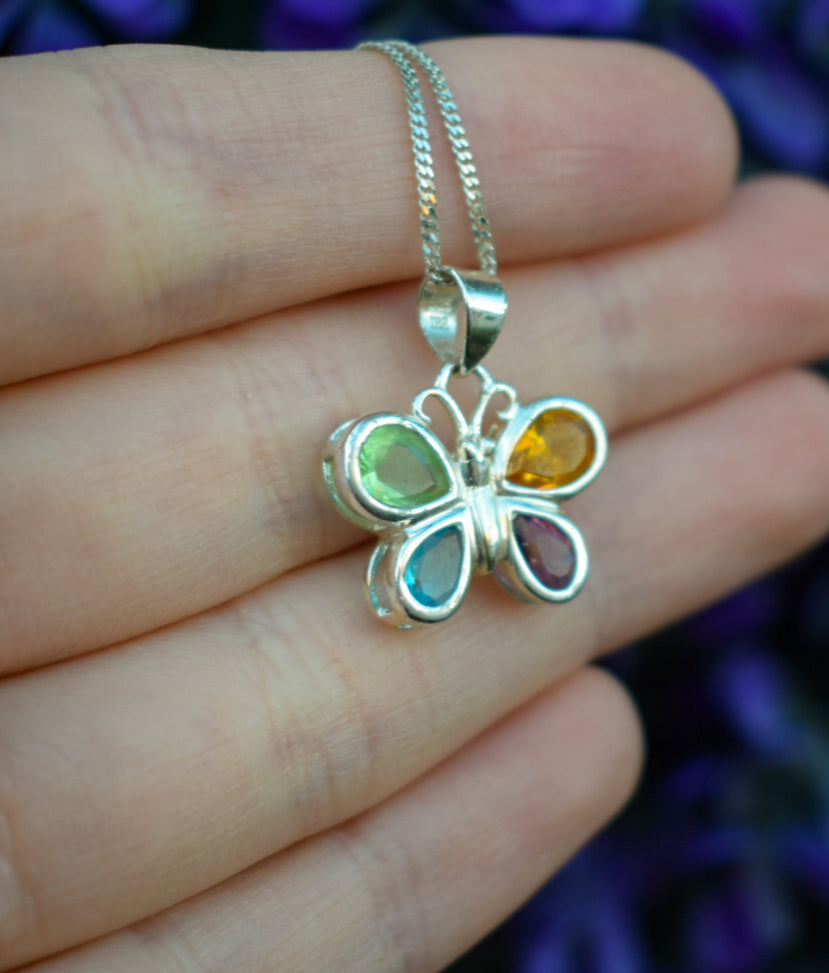 Colourful Butterfly Necklace