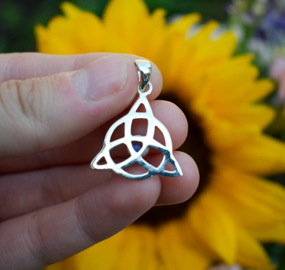 Silver Trinity Knot Necklace