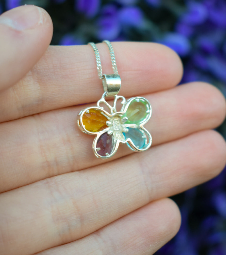 Colourful Butterfly Necklace