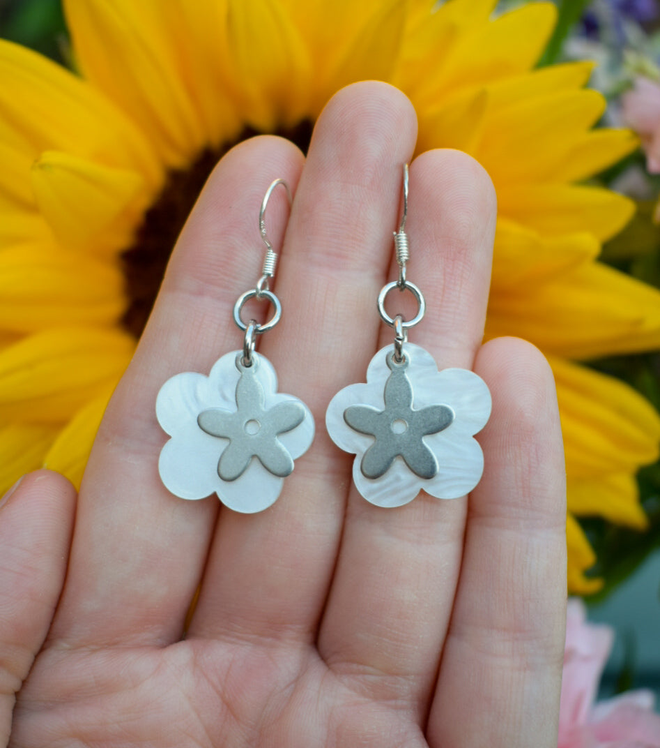 Upcycled Shell Earrings
