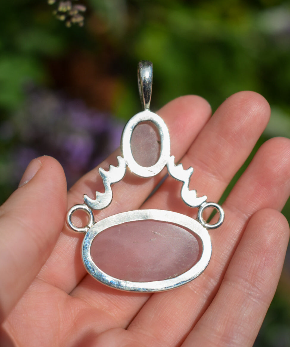 Large Rose Quartz Necklace