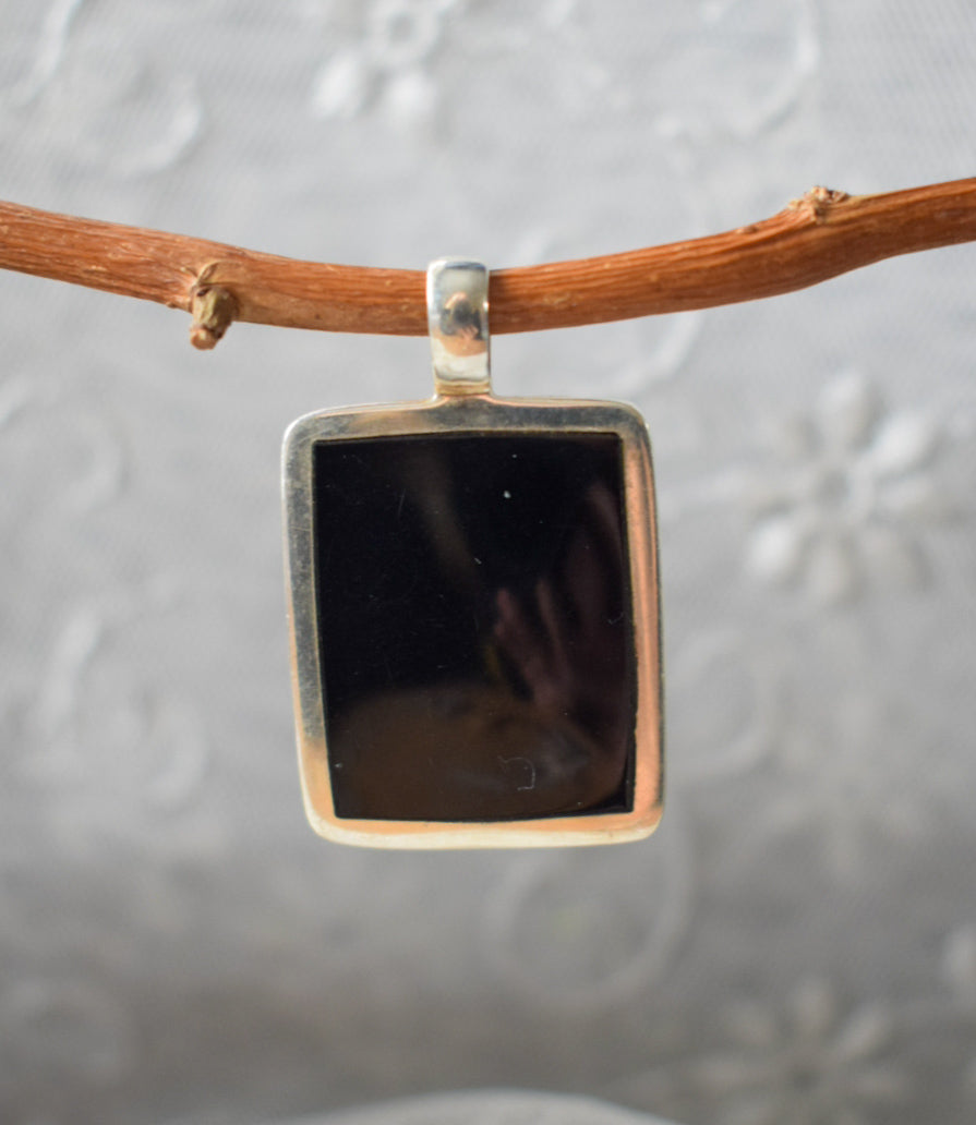 Black Enamel Necklace