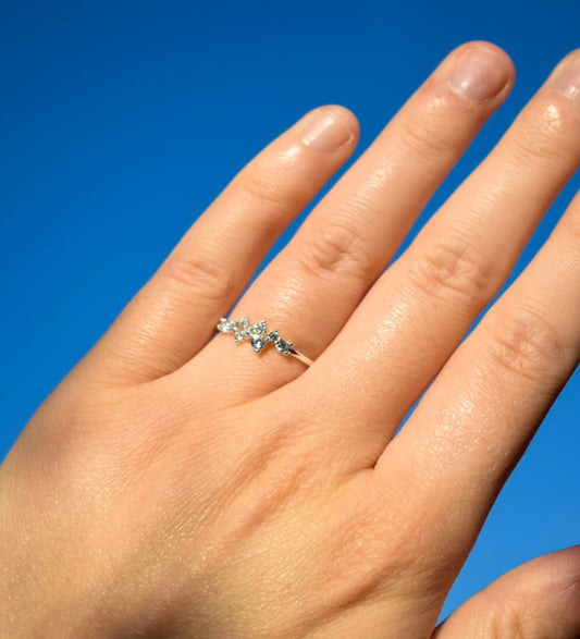 Diamante Style Ring Size L