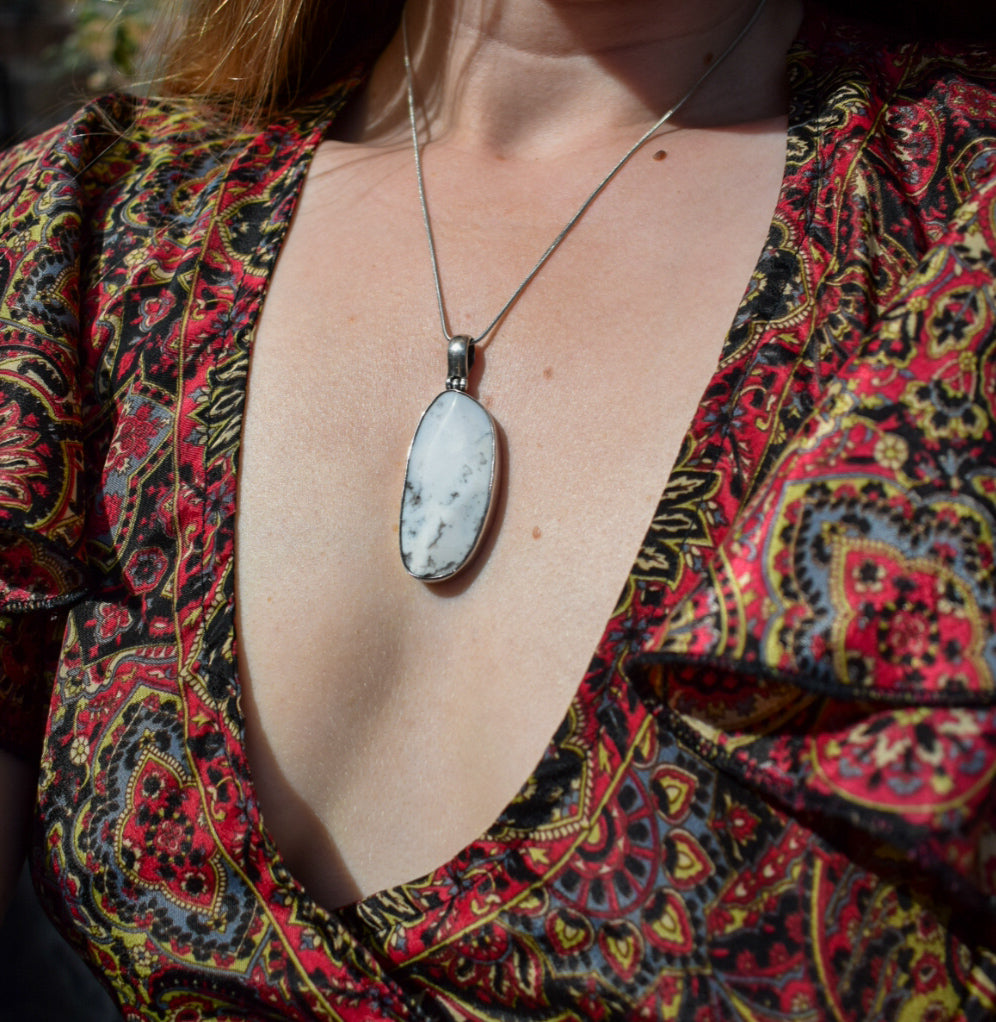 White Howlite Necklace