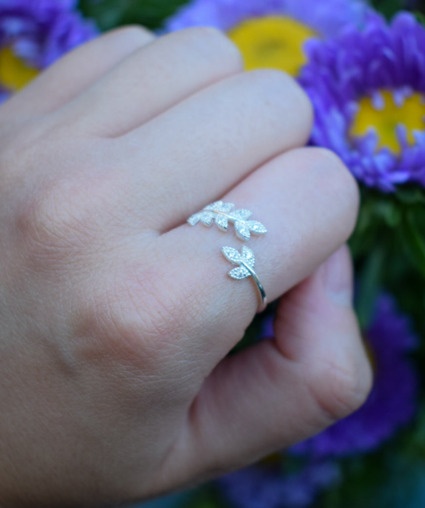 Sterling Silver Adjustable Ring