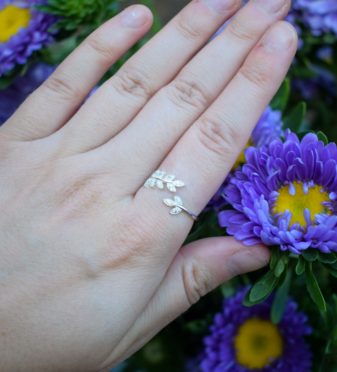 Sterling Silver Adjustable Ring