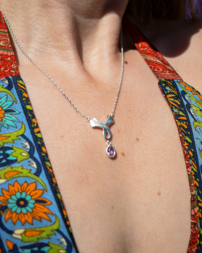 Whimsical Amethyst Necklace