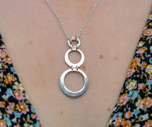 Silver Circle Necklace