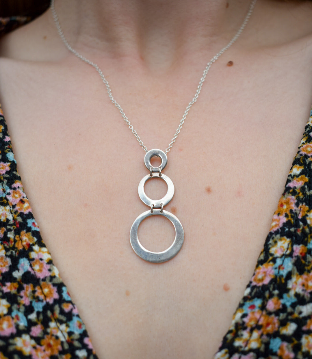 Silver Circle Necklace